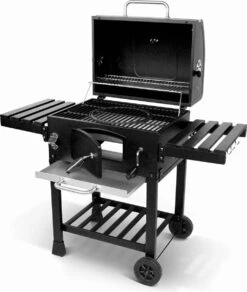 Alice's Garden Houtskool BBQ Bernard - Smoker - Verstelbare Houtskoolbak - Zwart -Fissler-winkel 1014x1200