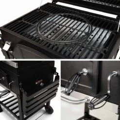 Alice's Garden Houtskool BBQ Bernard - Smoker - Verstelbare Houtskoolbak - Zwart -Fissler-winkel 1200x1200 14