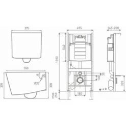 Geberit Inbouwreservoir UP100 Pureflow Met Wandcloset Zonder Spoelrand -Fissler-winkel 123 13
