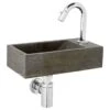 Atlantic Fonteinset Brody Rechts Zwart Natuursteen 36x18x9 Cm -Fissler-winkel 123 21