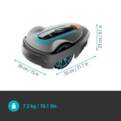 Gardena Robotmaaier Smart SILENO City 250 M² - 17cm -Fissler-winkel 123 78