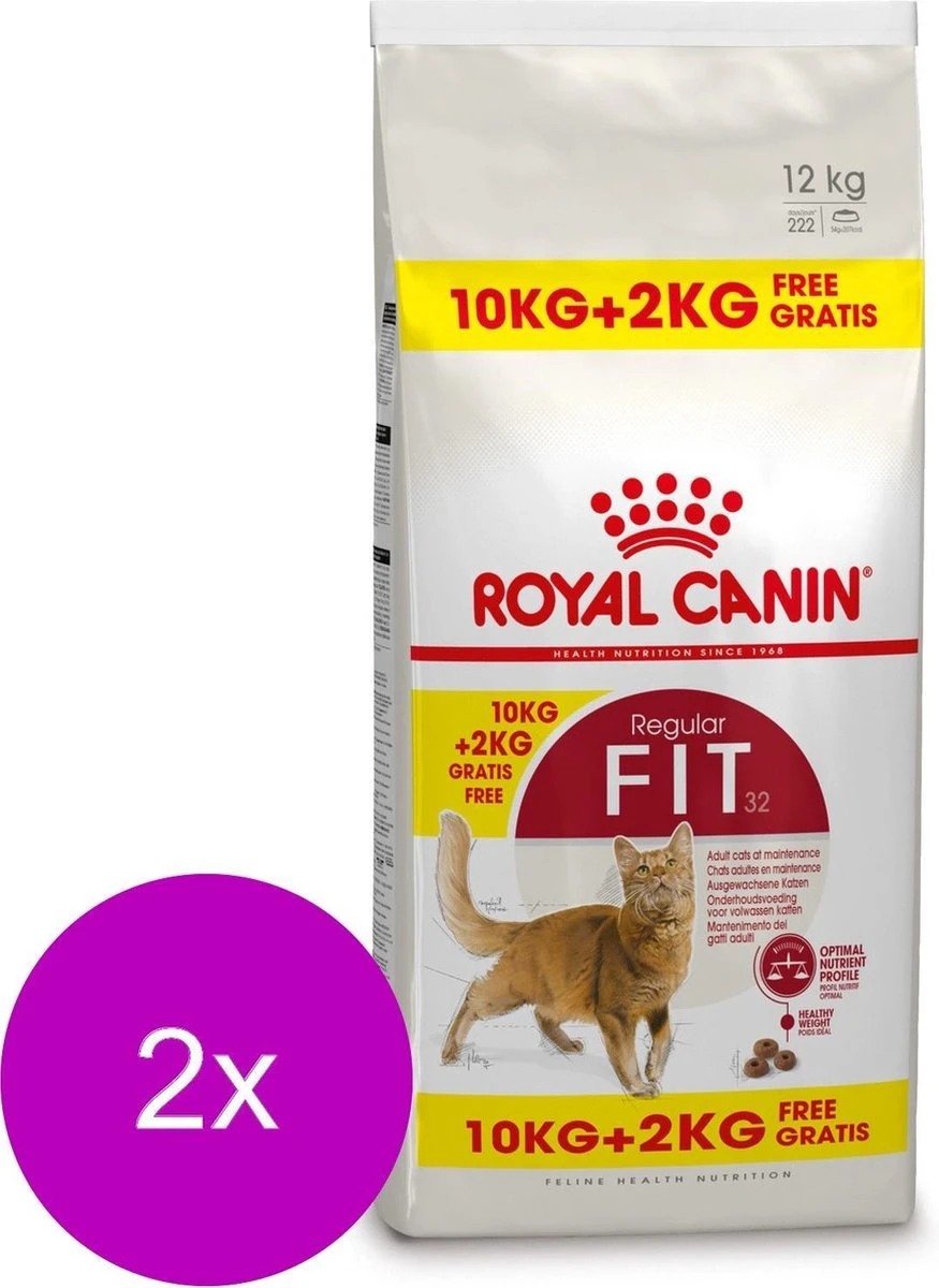 Royal Canin Fit 32 – Kattenvoer – 2 X 10+2 Kg Bonusbag 3 Royal Canin Fit 32 – Kattenvoer – 2 X 10+2 Kg Bonusbag