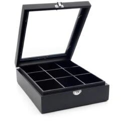 Fissler-winkel -Fissler-winkel bredemeijer theedoos 9 vakken bamboe zwart glas 2